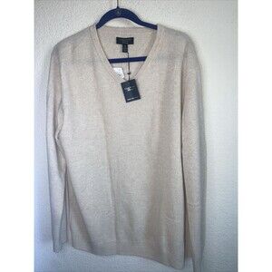 new Club Room Cashmere Sweater Men XL soft vneck preppy gentlemen sexy